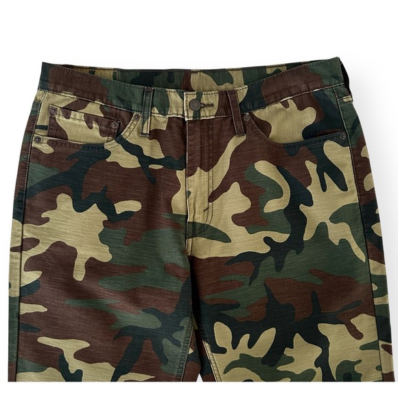 Levi's 541 34 x 32 Green Multicolor Camouflage 100% Cotton Athletic Jean NWOT - Picture 4 of 15